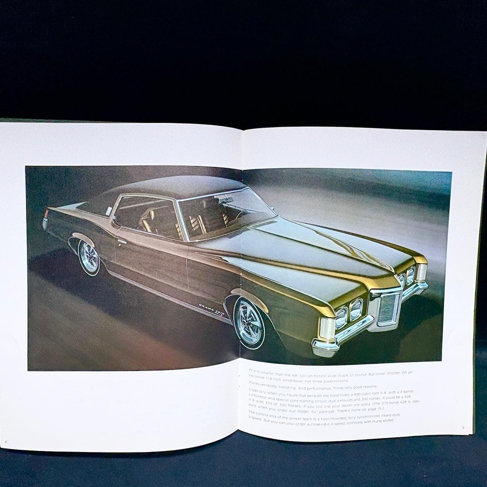 Vintage 1969 Pontiac Grand Prix Original Sales Brochure 16 Pages